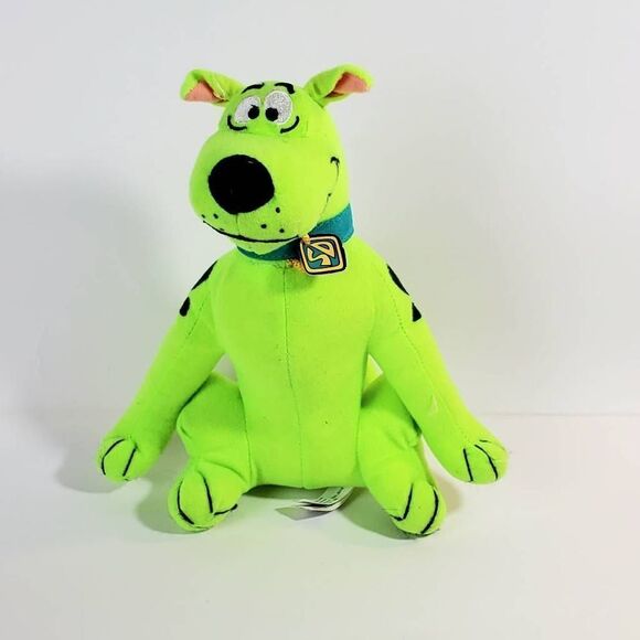 SCOOBY-DOO Stuffed Plush Animal Toy, Florescent Green - Picture 1 of 7